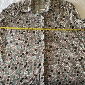 Floral Button Down Women's Shirt